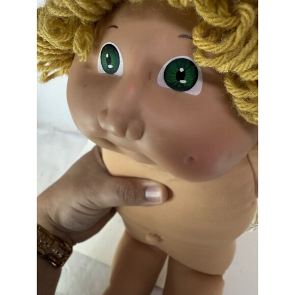 Vintage 1984 Cabbage Patch Kids HM2 Gold Blonde Yellow Loops Green Eyes Coleco - Picture 6 of 14